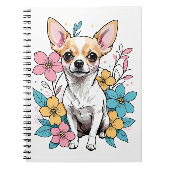Spring Chihuahua Notebook (Front)