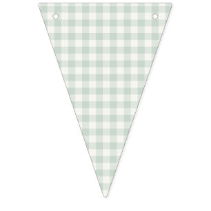 Spring Classic Gingham Muted Sage Bunting