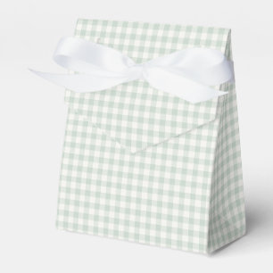 Spring Classic Gingham Muted Sage Favour Box