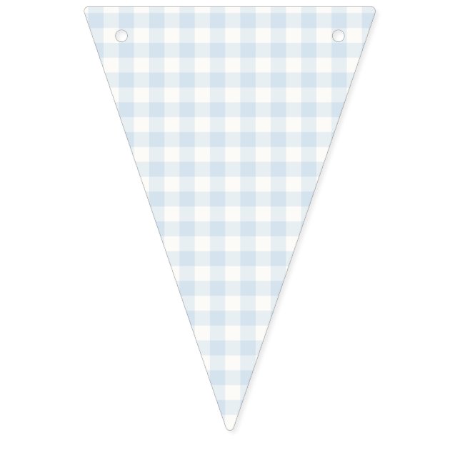 Spring Classic Gingham | Powder Blue Bunting (First Flag)