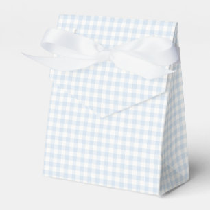 Spring Classic Gingham Powder Blue Favour Box