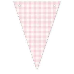 Spring Classic Gingham Soft Blush Bunting