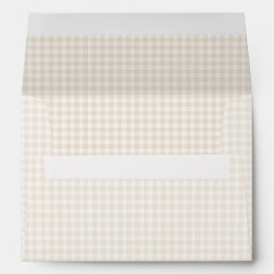 Spring Classic Gingham   Soft Linen Envelope