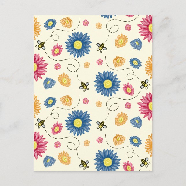 Spring Colours Postcard (Front)