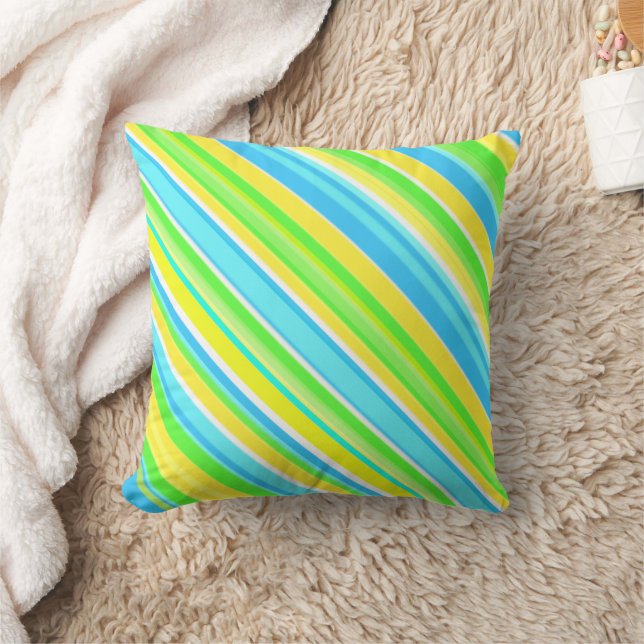 Spring Colours Throw Pillow (Blanket)
