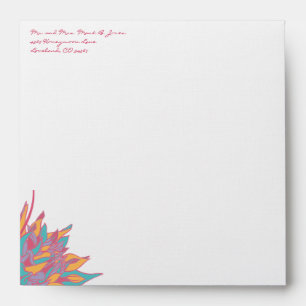 Spring Colours Wedding  Envelope