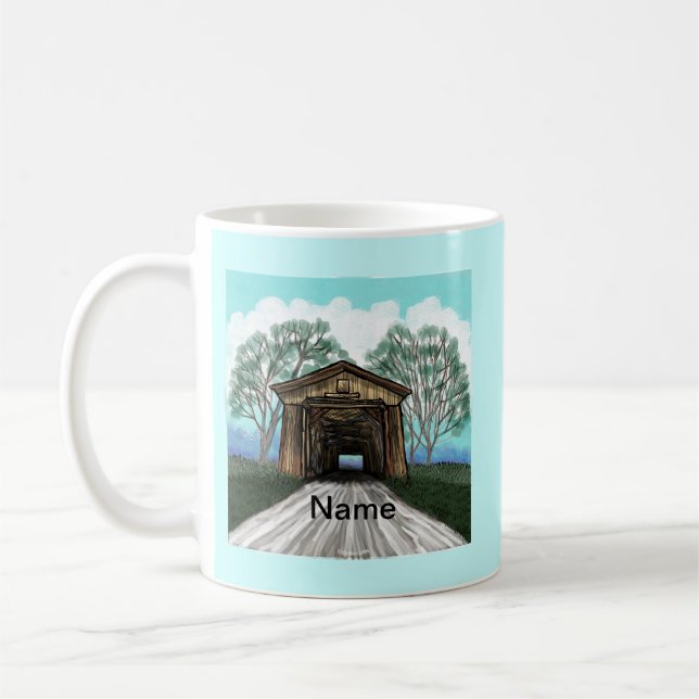 Spring Covered Bridge Coffee Mug (Left)