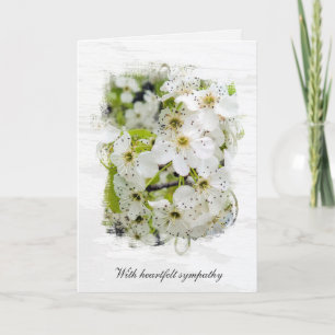 Spring Crabapple Blossoms Sympathy Card