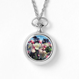 Spring Crabapple Flower Blossoms Personalised Watch