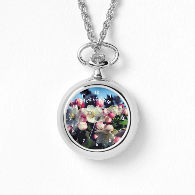 Spring Crabapple Flower Blossoms Personalised  Watch (Front)