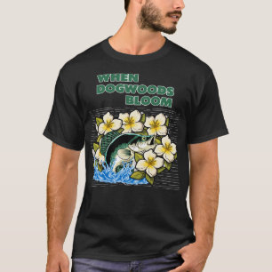Spring Crappie Fishing Dogwoods Bloom T-Shirt