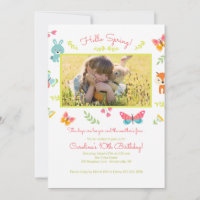 Spring Critters Invitation
