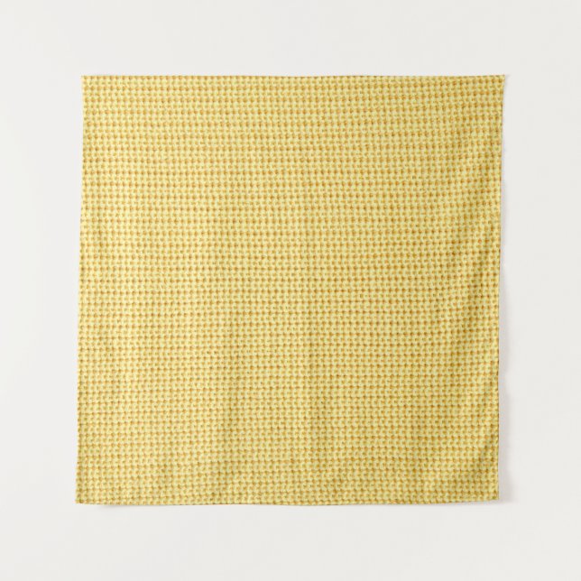 Spring crochet background in yellow. tapestry (Front)