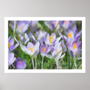 Spring Crocus Artwork Poster