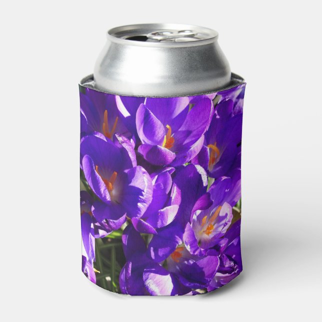 SPRING CROCUS CAN COOLER (Can Front)