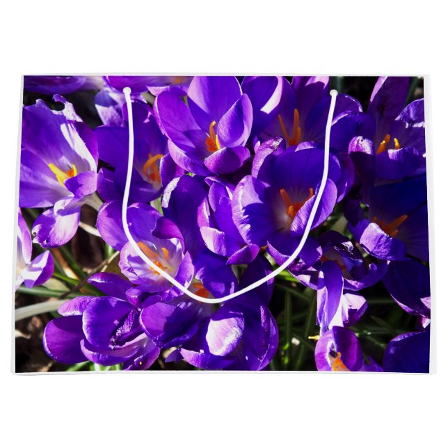 SPRING CROCUS LARGE GIFT BAG (Front)