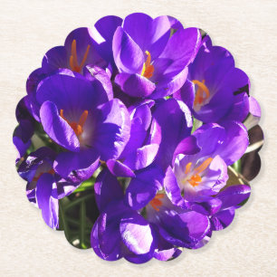 SPRING CROCUS PAPER COASTER