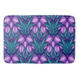 Spring crocuses bath mat