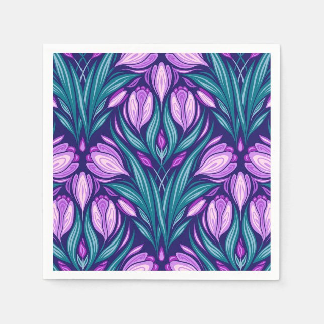 Spring crocuses napkin (Front)