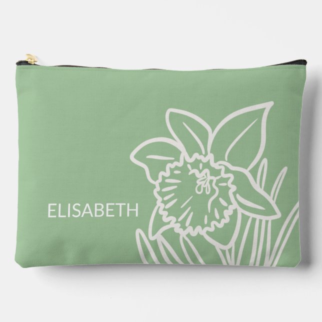 Spring Daffodil  Accessory Pouch (Front)