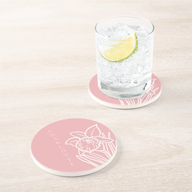 Spring Daffodil  Coaster (Side)