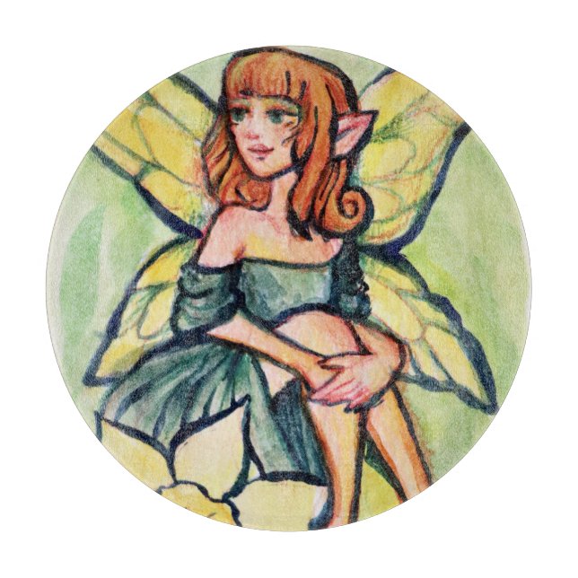 Spring Daffodil Fairy                              Cutting Board (Front)
