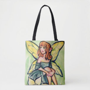 Spring Daffodil Fairy Tote Bag
