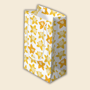 Spring Daffodil Pattern Small Gift Bag