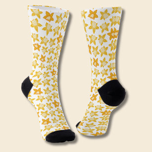 Spring Daffodil pattern Socks