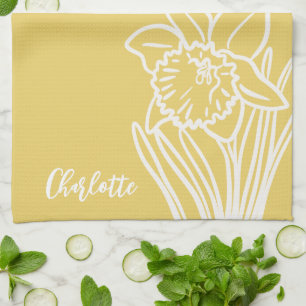 Spring Daffodil  Tea Towel