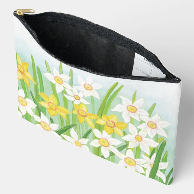Spring Daffodils   Accessory Pouch (Open)