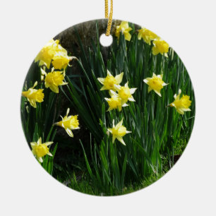 Spring Daffodils Ceramic Tree Decoration