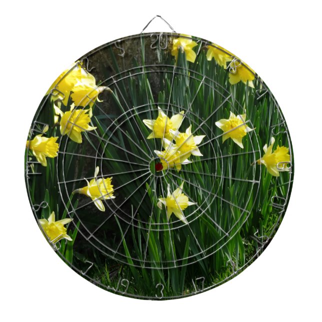 Spring Daffodils Dartboard (Front)