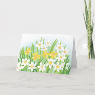 Spring Daffodils  Easter Holiday Card