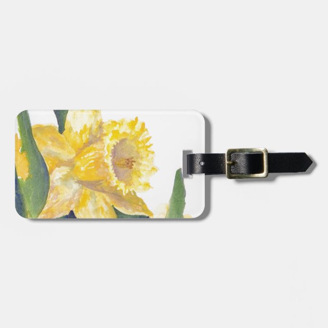 Spring Daffodils Luggage Tag (Front Horizontal)