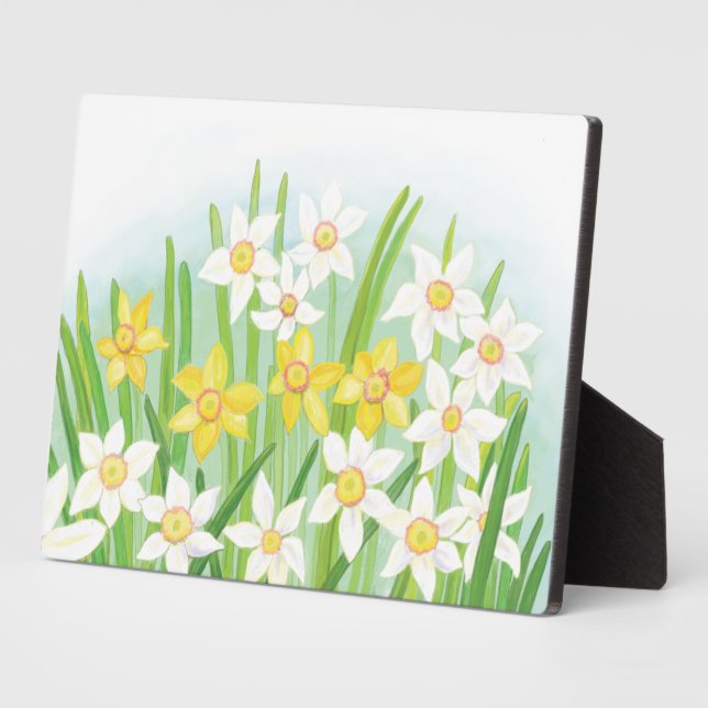 Spring Daffodils   Plaque (Side)