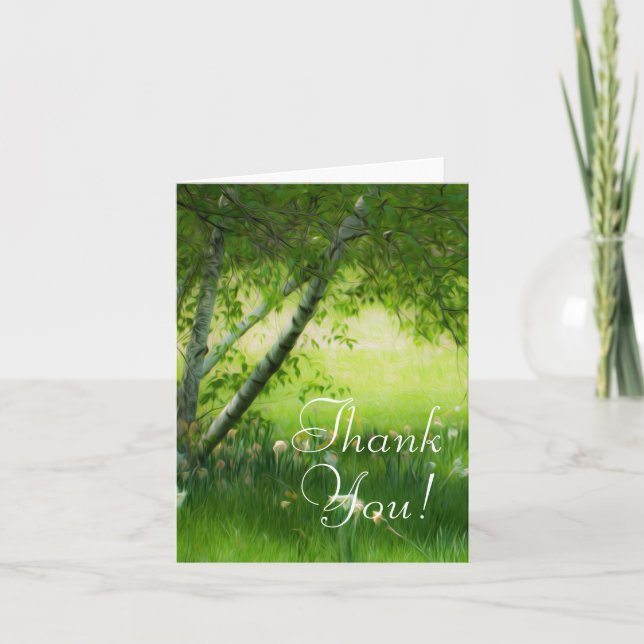 Spring Daffodils Thank You Card (Front)