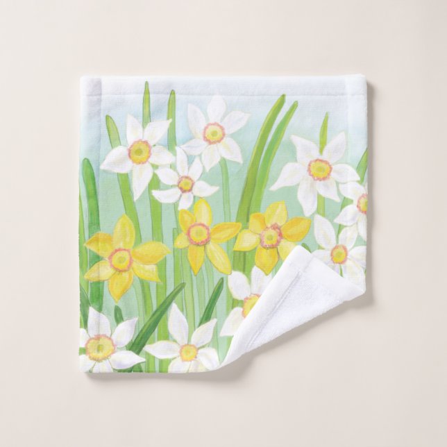 Spring Daffodils  Wash Cloth (Wash Cloth)