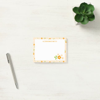 Spring Daisies Floral Bouquets Personalised Post-it Notes