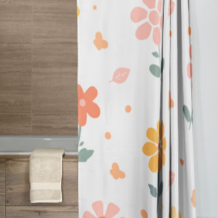 Spring Daisies  Shower Curtain