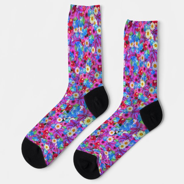 spring daisies socks (Left)