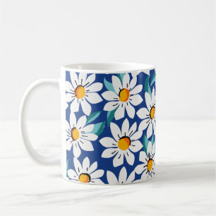 Spring daisies: trendy floral pattern. coffee mug