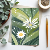 Spring Daisies | Watercolor White Floral