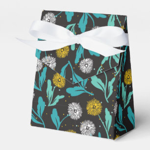 Spring Dandelion Flowers and Leaves Design Favour Box