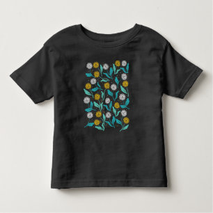 Spring Dandelion Flowers and Leaves Design Toddler T-Shirt