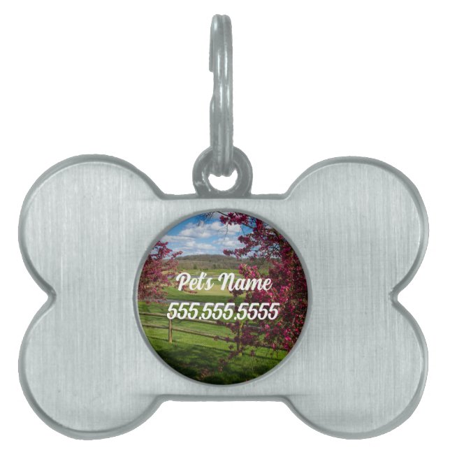 Spring Day In Rivercut Pet ID Tag (Front)
