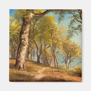 Spring day in the forest by Peder Mork Monsted Magnet