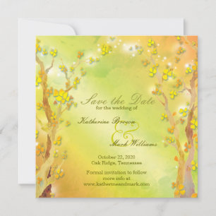 Spring Delight Bohemian Wedding Save the Date