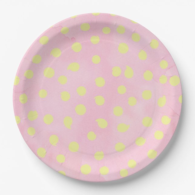 Spring Dots Paper Plate (Front)