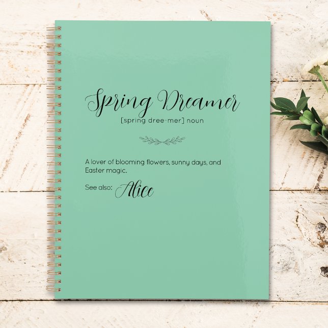 Spring Dreamer Personalised Easter Planner (Spring Dreamer Personalized Easter Planner)